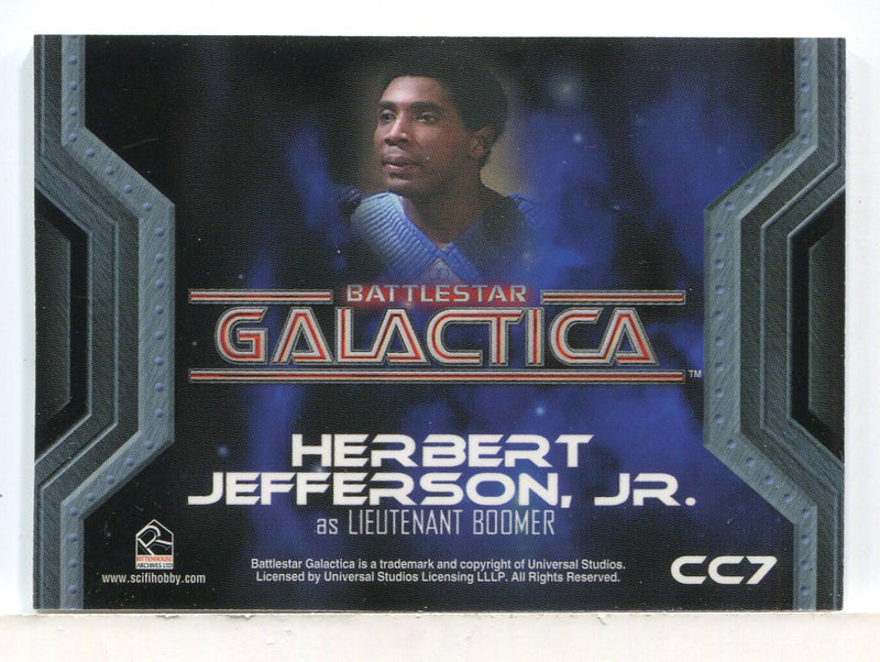 Battlestar Galactica Colonial Warriors Lieutenant Boomer Costume Card CC7 - TvMovieCards.com
