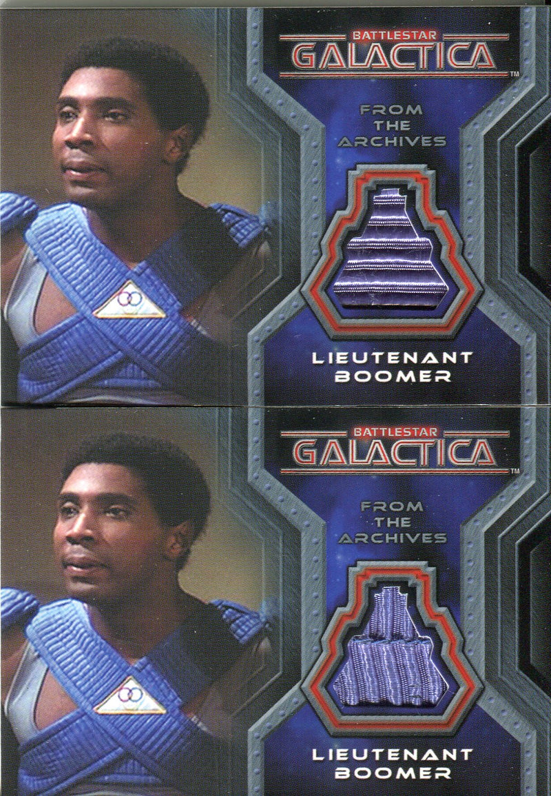 Battlestar Galactica Colonial Warriors Lt. Boomer Costume Card Variants CC7 - TvMovieCards.com