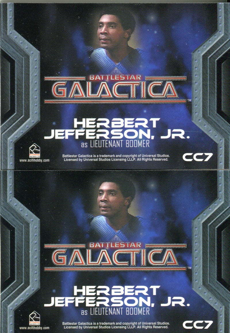 Battlestar Galactica Colonial Warriors Lt. Boomer Costume Card Variants CC7 - TvMovieCards.com