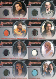 Battlestar Galactica Season One Costume Card Set CC9 thru CC20 and DC1 - TvMovieCards.com