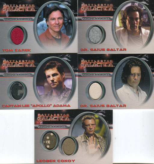 Battlestar Galactica Season One Costume Card Set CC9 thru CC20 and DC1 - TvMovieCards.com
