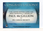 Stargate Atlantis Season One Paul McGillion Autograph Card - TvMovieCards.com