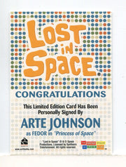 Lost in Space Complete Arte Johnson as Fedor Autograph Card - TvMovieCards.com