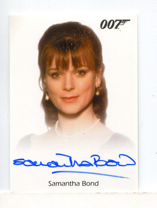 James Bond Archives 2015 Edition Samantha Bond Autograph Card - TvMovieCards.com