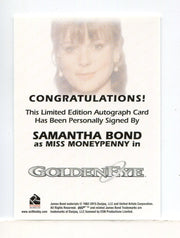 James Bond Archives 2015 Edition Samantha Bond Autograph Card - TvMovieCards.com