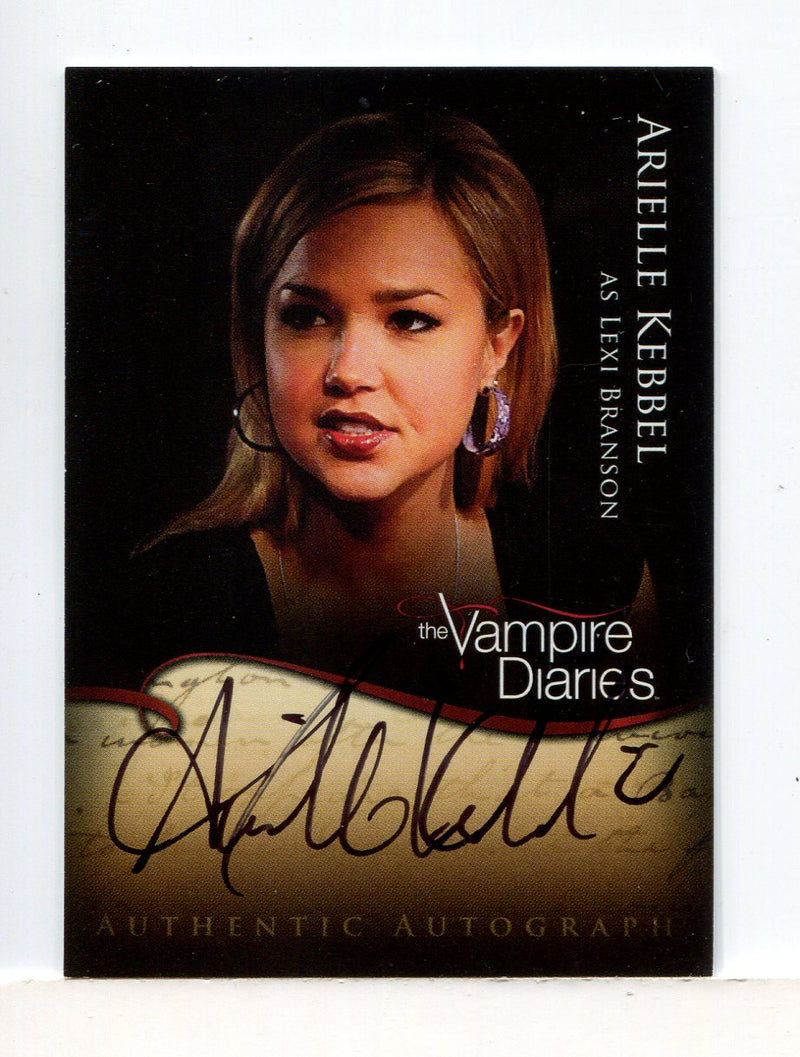 Vampire Diaries Season One Arielle Kebbel as Lexi Branson Autograph Card A14 - TvMovieCards.com