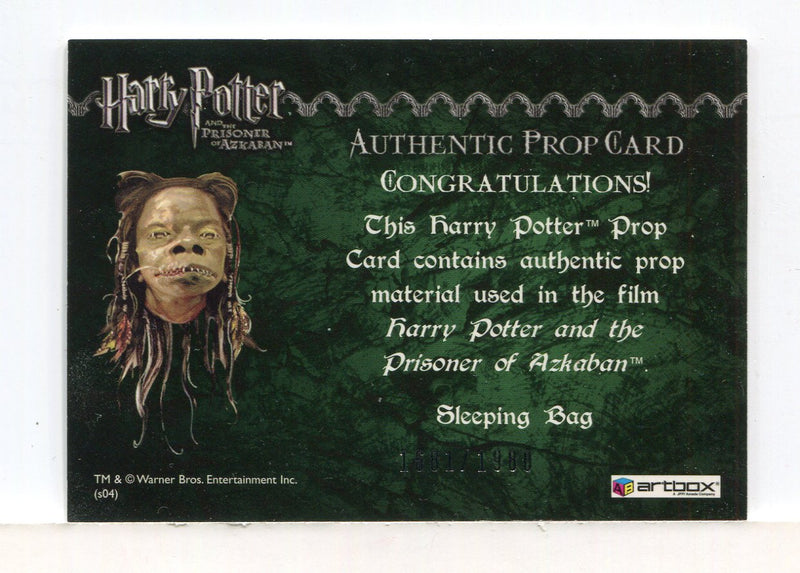 Harry Potter Prisoner Azkaban Update Sleeping Bag Prop Card HP #1681/1980 - TvMovieCards.com