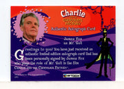 Charlie & Chocolate Factory James Fox as Mr. Salt Autograph Card - TvMovieCards.com