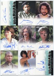 2011 Lost Relics Complete Autograph Card Set of (9) Cuse Lindelof - TvMovieCards.com