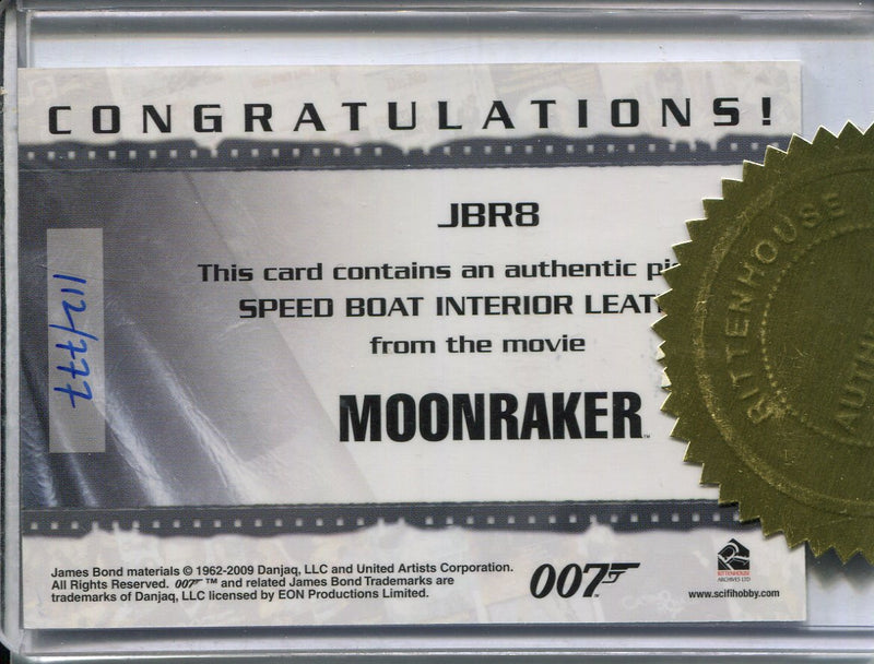 James Bond Heroes & Villains Case Topper Limited Relic Prop Card JBR8 #112/777 - TvMovieCards.com