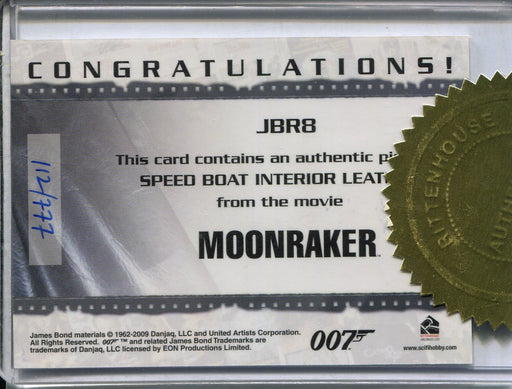 James Bond Heroes & Villains Case Topper Limited Relic Prop Card JBR8 #112/777 - TvMovieCards.com