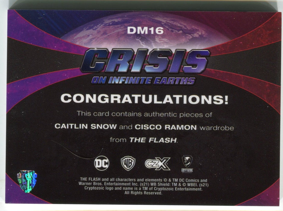 CZX Crisis on Infinite Earths DM16 Danielle Panabaker Carlos Valdes Dual Wardrob - TvMovieCards.com