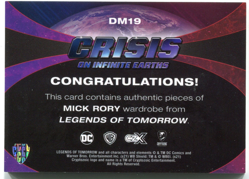 CZX Crisis on Infinite Earths DM19 Dominic Purcell as Mick Rory Dual Wardrobe - TvMovieCards.com