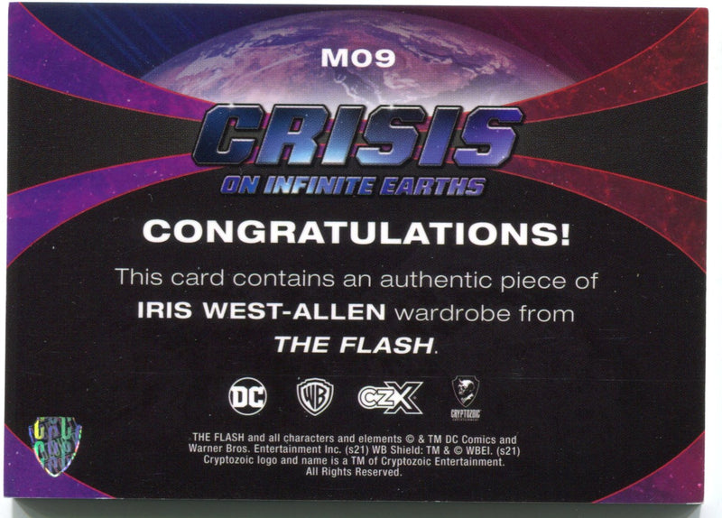 CZX Crisis on Infinite Earths M09 Candice Patton as Iris West-Allen Wardrobe Car - TvMovieCards.com