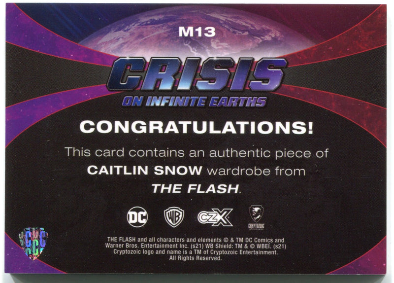 CZX Crisis on Infinite Earths M13 Danielle Panabaker Caitlin Snow Wardrobe Card - TvMovieCards.com