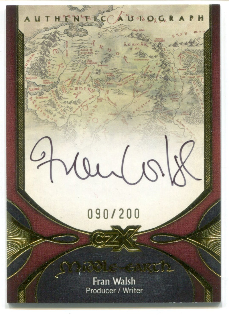 CZX Middle Earth Writer Producer Fran Walsh Autograph Card FW #090/200 - TvMovieCards.com