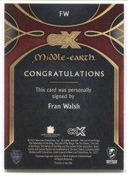 CZX Middle Earth Writer Producer Fran Walsh Autograph Card FW #090/200 - TvMovieCards.com