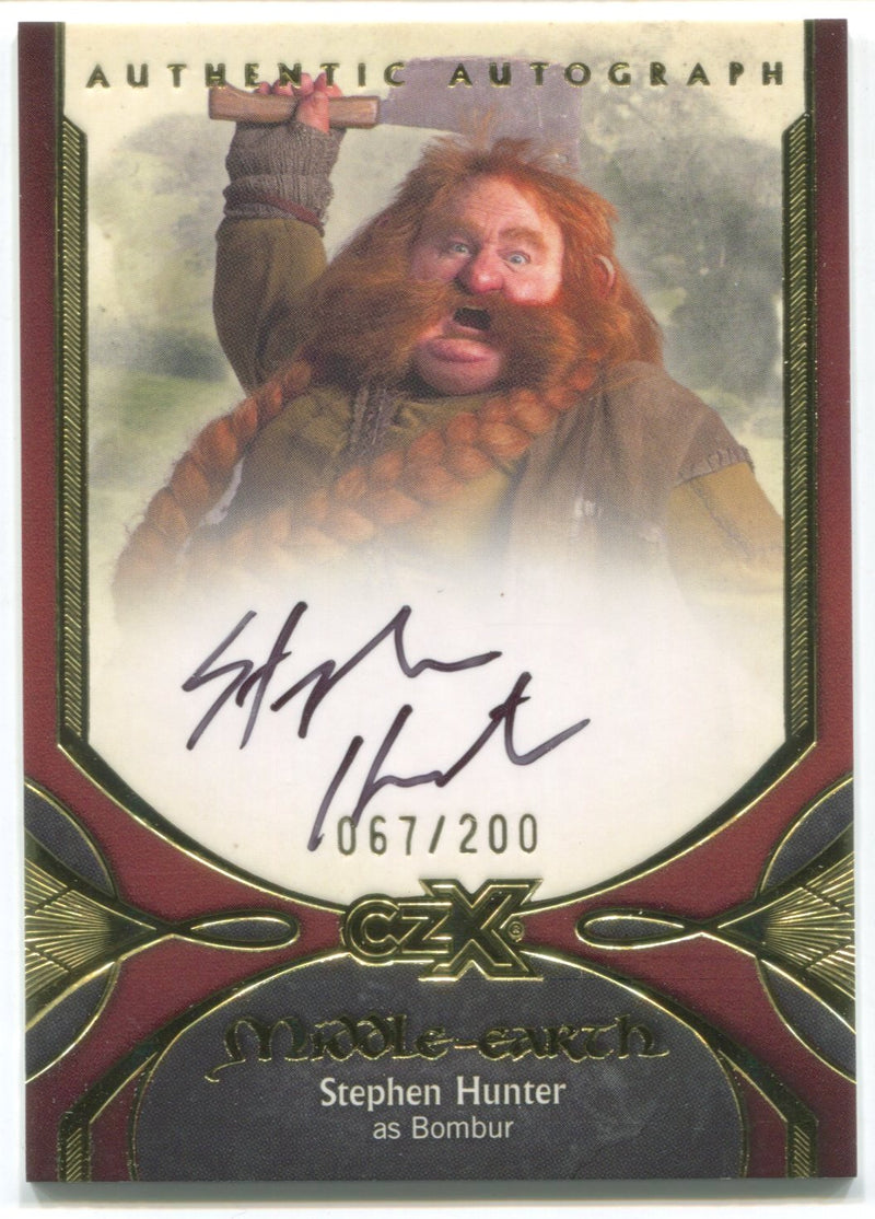 CZX Middle Earth SH-B Stephen Hunter as Bombur 067/200 Autograph Card - TvMovieCards.com