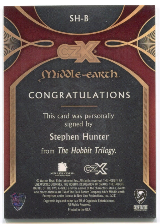 CZX Middle Earth SH-B Stephen Hunter as Bombur 067/200 Autograph Card - TvMovieCards.com