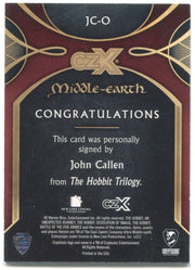 CZX Middle Earth JC-O John Callen as Óin 044/180 Autograph Card - TvMovieCards.com