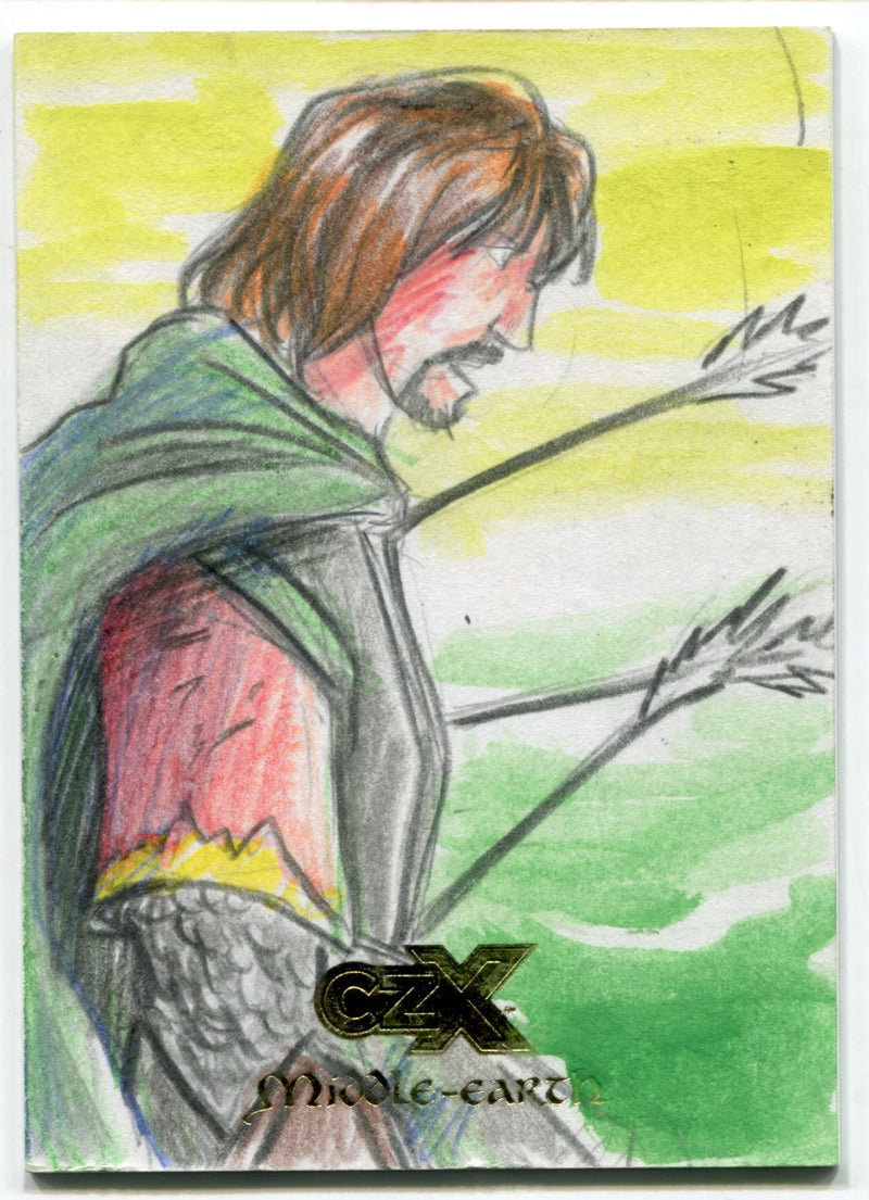 2022 Cryptozoic CZX Middle Earth Sketch Card 1/1 by Emanuel Braga - TvMovieCards.com