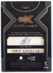2022 Cryptozoic CZX Middle Earth Sketch Card 1/1 by Cris Gadelha - TvMovieCards.com