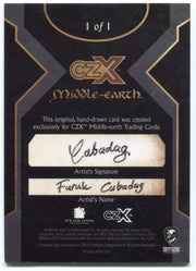 2022 Cryptozoic CZX Middle Earth Sketch Card 1/1 by Faruk Cabada - TvMovieCards.com