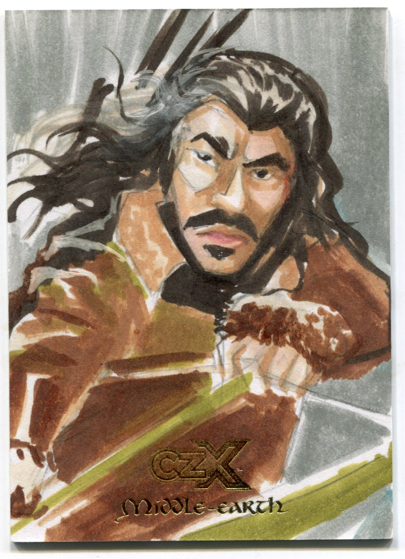 2022 Cryptozoic CZX Middle Earth Sketch Card 1/1 by Kelsey Strauss - TvMovieCards.com