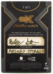 2022 Cryptozoic CZX Middle Earth Sketch Card 1/1 by Kelsey Strauss - TvMovieCards.com