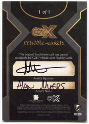 2022 Cryptozoic CZX Middle Earth Sketch Card 1/1 by Alan Myers - TvMovieCards.com