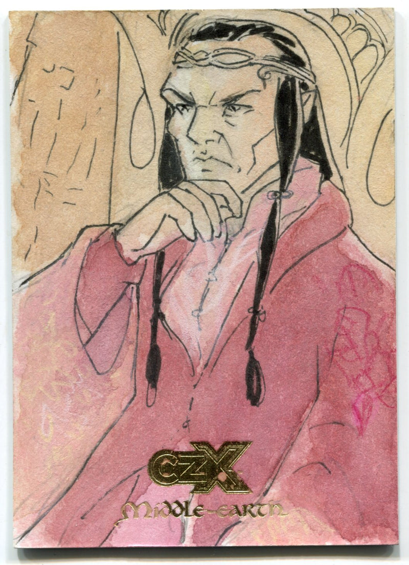 2022 Cryptozoic CZX Middle Earth Sketch Card 1/1 by Thiago Vale - TvMovieCards.com