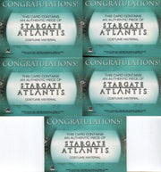 Stargate Atlantis Season One Costume Card Lot 5 Cards - TvMovieCards.com