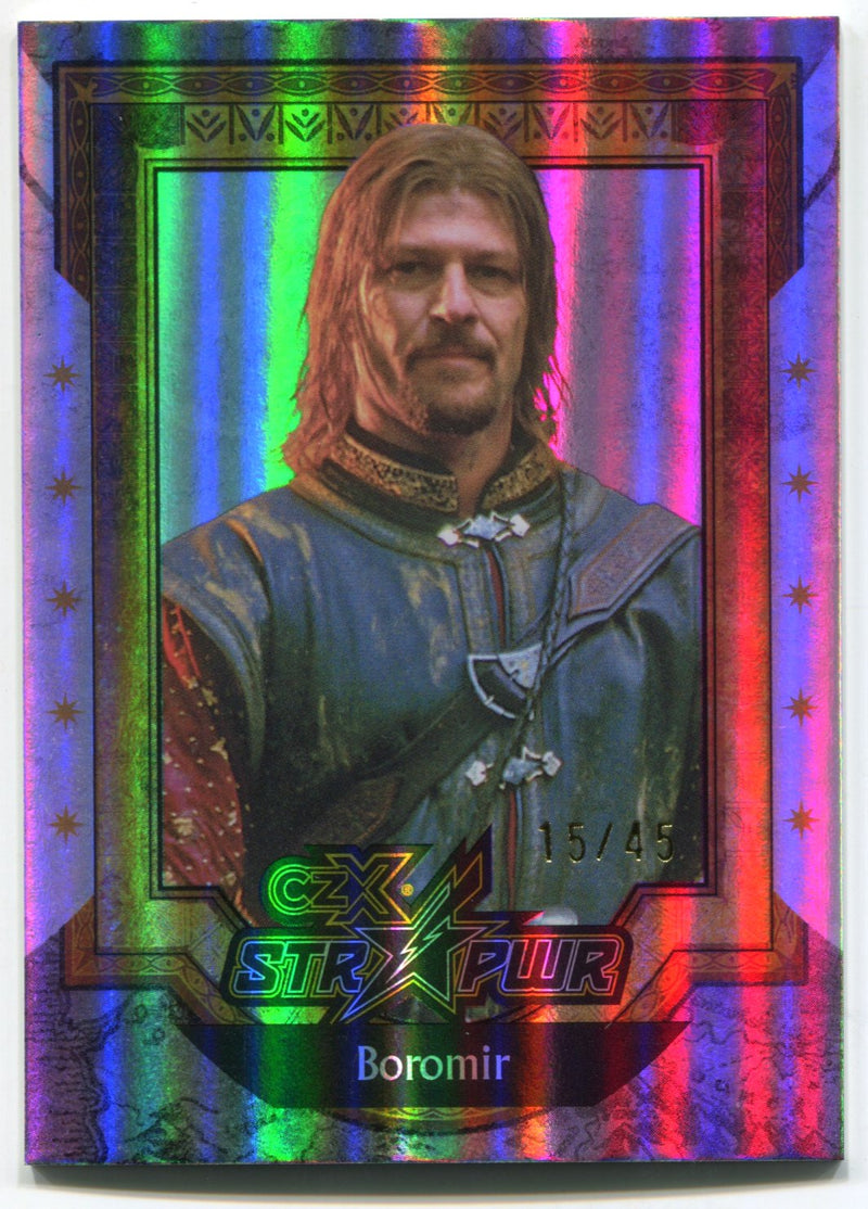 2022 Cryptozoic CZX Middle Earth Silver STR PWR S10 Boromir #15/45 - TvMovieCards.com