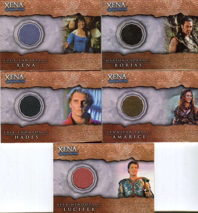 Xena Beauty and Brawn Costume Card Set 13 Cards C1 - C13 - TvMovieCards.com