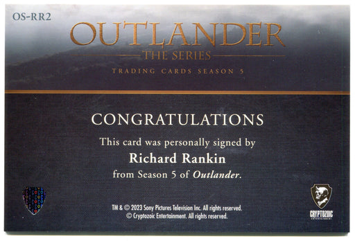 Outlander Season 5 Richard Rankin OS-RR2 Oversized Autograph Trading Card - TvMovieCards.com