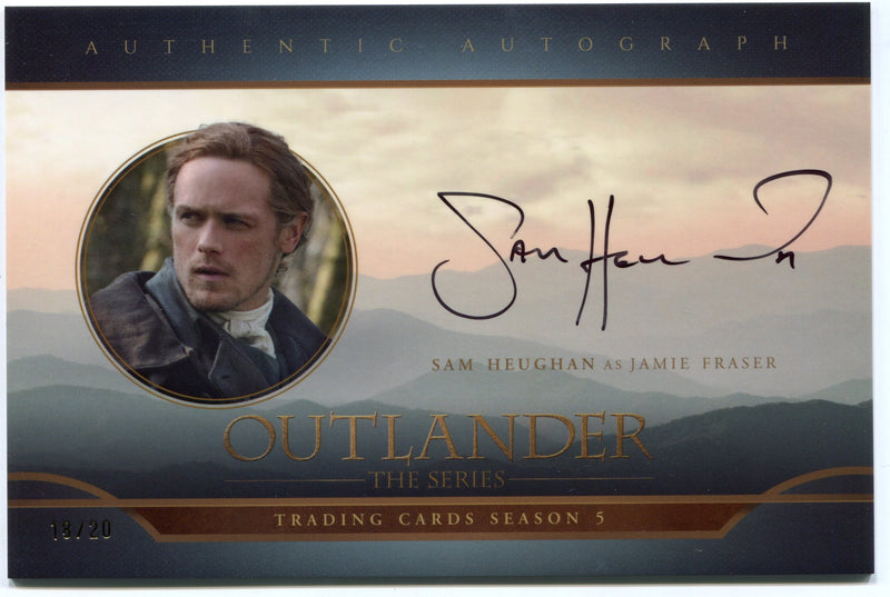 Outlander Season 5 Sam Heughan OS-SH2 Oversized Autograph Trading Card - TvMovieCards.com