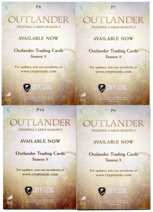 CZX Outlander Season 5 Promo Trading Card P7 P8 P9 P10 Set Cryptozoic - TvMovieCards.com