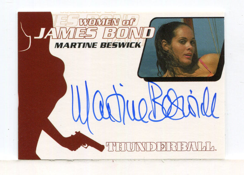 James Bond The Quotable James Bond Martine Beswick Autograph Card WA23 - TvMovieCards.com