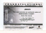 James Bond Archives 2014 Edition Parahawk Canopy Relic Card JBR29 #300/300 - TvMovieCards.com