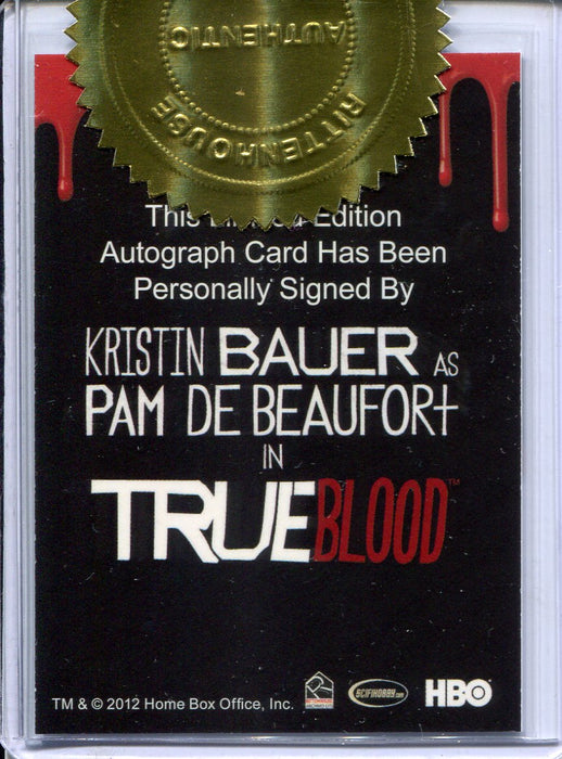 True Blood Premiere Edition Dealer Incentive Kristin Bauer Autograph Card - TvMovieCards.com