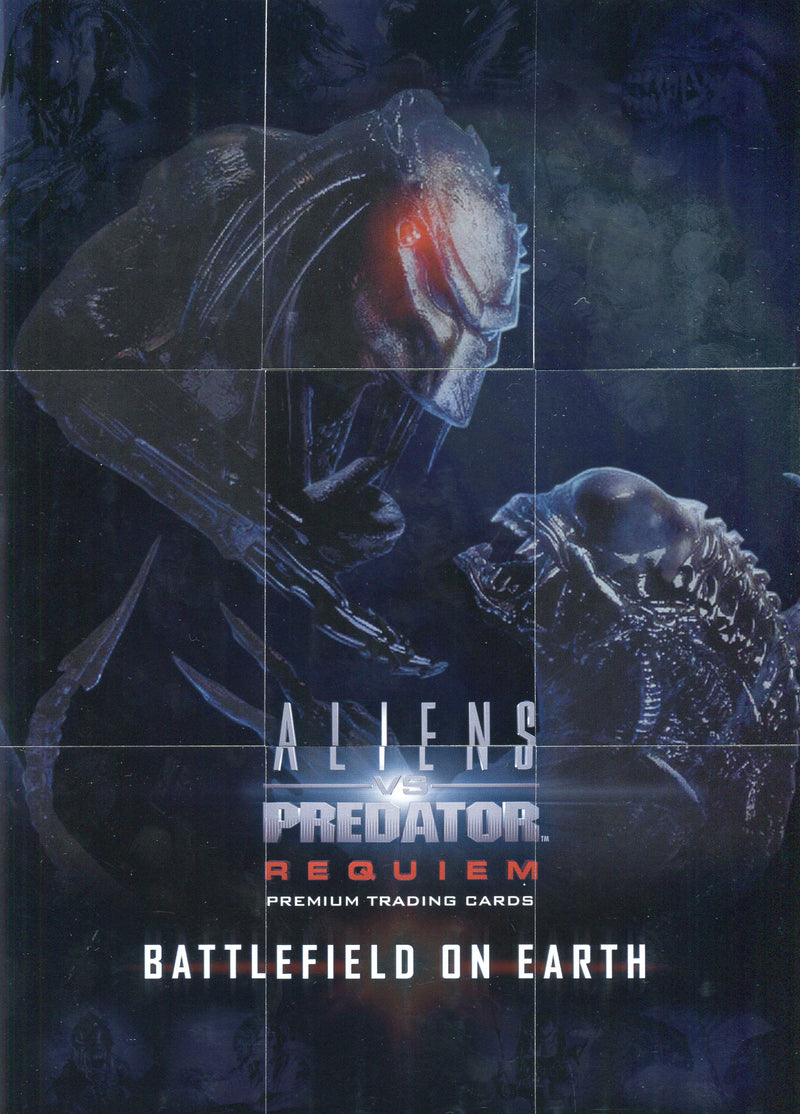 Alien vs Predator Requiem Battlefield on Earth Puzzle Chase Card Set B-1-B-9 - TvMovieCards.com
