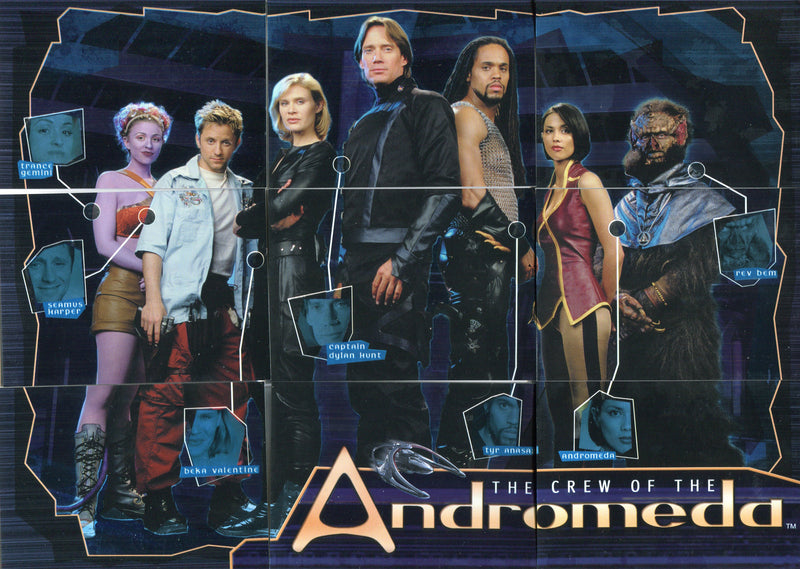 Andromeda The Crew Puzzle Chase Card Set C1 thru C9 Inkworks 2001 - TvMovieCards.com