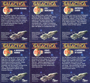 1996 Battlestar Galactica Deluxe Gold Foil Chase Card Set GF1 thru GF6 Dart - TvMovieCards.com