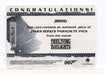 James Bond Mission Logs Bond's Parachute Pack Relic Prop Card JBR16 #079/700 - TvMovieCards.com