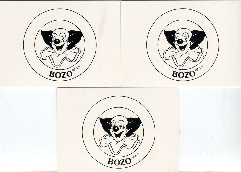 Bozo The Clown Prism Chase Card Set 3 Cards Lime Rock 1994 - TvMovieCards.com