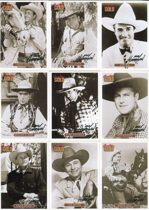 Country Gold Music Series 2 Singing Cowboys Silver Imprint Chase Card Set (9) - TvMovieCards.com