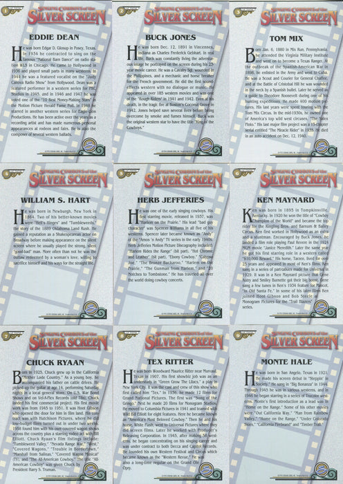 Country Gold Music Series 2 Singing Cowboys Silver Imprint Chase Card Set (9) - TvMovieCards.com