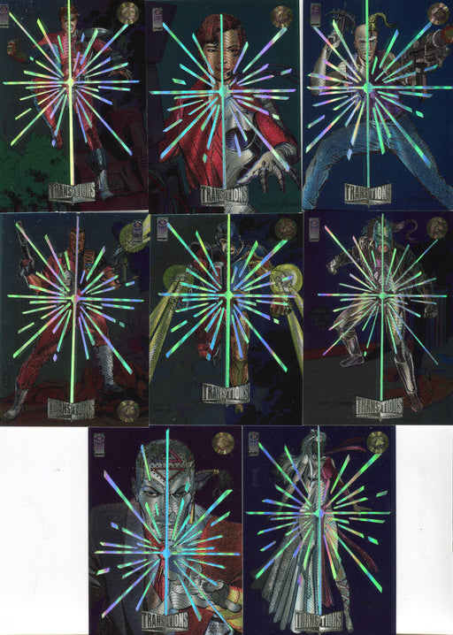 1993 Deathmate: Crossover F/X Transition Chase Card Set T1 thru T8 - TvMovieCards.com