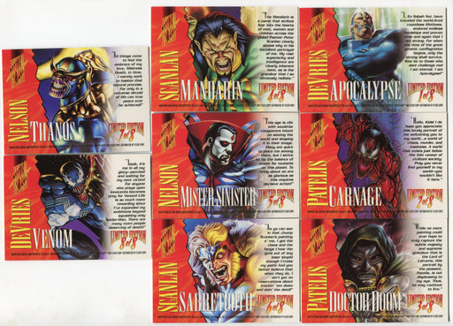 1995 Marvel Masterpieces IV Fleer Edition Holoflash Chase Card Set 8/9 - TvMovieCards.com