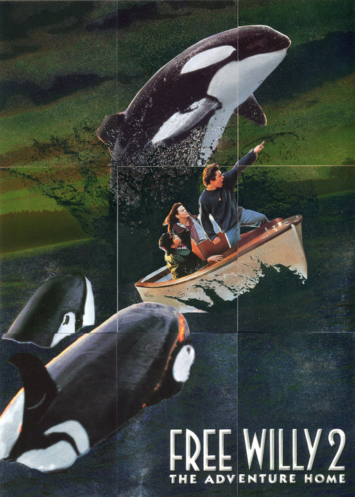 Free Willy 2 Movie Spectra- Etched Puzzle Chase Card Set SP1 - SP9 Skybox 1995 - TvMovieCards.com